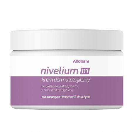 Nivelium M, krem dermatologiczny, skóra z AZS, łuszczycą i egzemą, dla dorosłych i dzieci od 1 dnia życia, 200ml