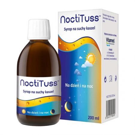 NoctiTuss, syrop na suchy kaszel, na dzień i na noc, 200ml