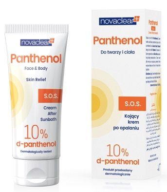 Novaclear Panthenol S.O.S, krem kojący po opalaniu do twarzy i ciała, 50ml