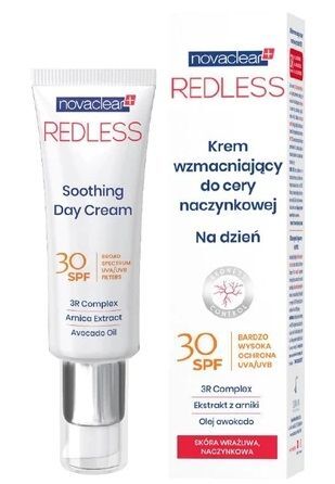 Novaclear Redless, krem wzmacniający na dzień, cera naczynkowa, 50ml