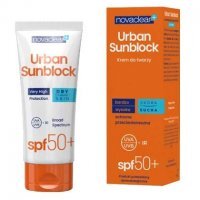 Novaclear Urban Sunblock, krem ochronny do twarzy SPF50+, skóra sucha, 40ml