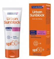 Novaclear Urban Sunblock, krem ochronny do twarzy SPF50+, skóra wrażliwa, 40ml