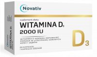 Novativ, Witamina D3 2000 IU, 60 kapsułek