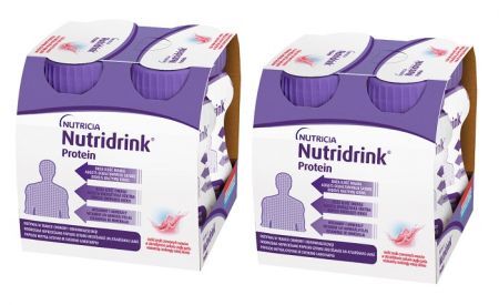Nutridrink Protein, produkt odżywczy wysokobiałkowy, smak czerwonych owoców, płyn, 8x125ml