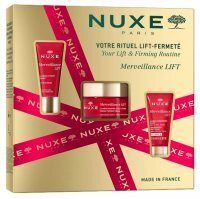 Nuxe Merveillance Lift, liftingujący krem pod oczy, 15ml + krem liftingujący, na dzień, do skóry mieszanej, 50ml + krem liftingujący na noc, 15ml