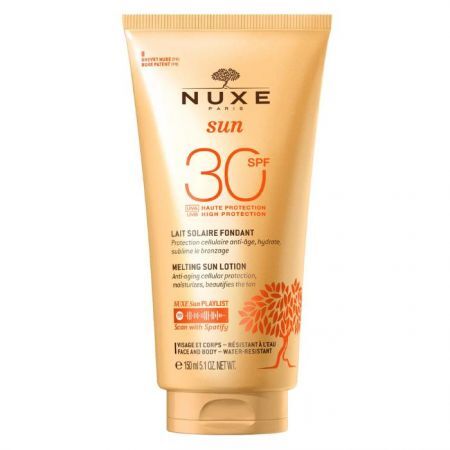 Nuxe Sun, mleczko do opalania twarzy i ciała SPF 30, 150ml