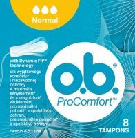 OB, ProComfort, Normal, tampony higieniczne, 8 sztuk