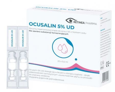 Ocusalin 5% UD, krople do oczu, 20 ampułek po 0,5ml