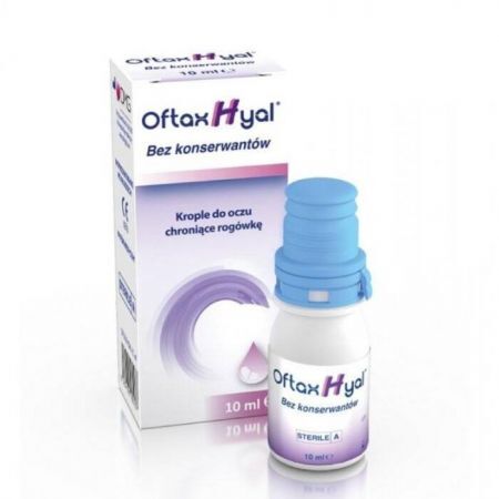 OftaxHyal, krople do oczu chroniące rogówkę, bez konserwantów, 10ml