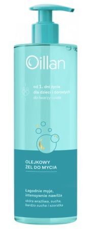 Oillan Avena Oil Active, olejkowy żel do mycia, dla dorosłych i dzieci od 1 dnia życia, 400ml