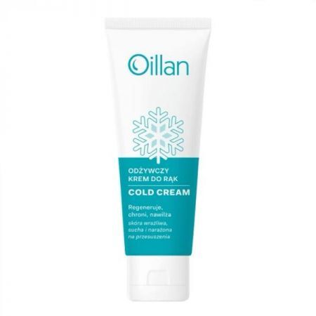 Oillan Cold Cream, odżywczy krem do rąk z ceramidami i witaminą E, na mróz i wiatr 50ml