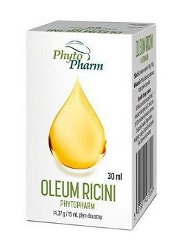 Oleum Ricini (olej rycynowy) 14,34g/15ml, płyn doustny, 30ml