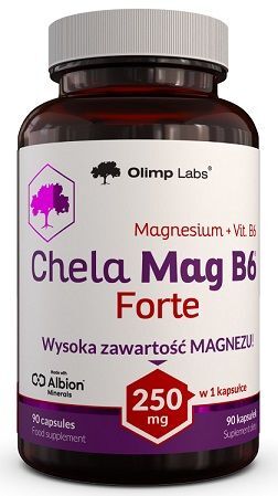 Olimp Labs, Chela-Mag B6 Forte, magnez + witamina B6, 90 kapsułek
