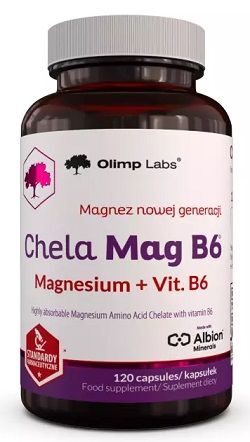 Olimp Labs, Chela-Mag B6, magnez + witamina B6, 120 kapsułek