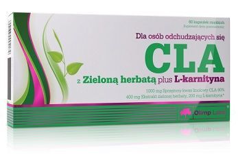 Olimp Labs, CLA z zieloną herbatą plus L-karnityna, 60 kapsułek