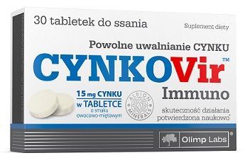 Olimp Labs, CynkoVir Immuno, 30 tabletek do ssania