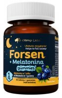 Olimp Labs, Forsen + Melatonina, żelki, smak borówkowy, 30 sztuk