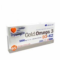 Olimp Labs, Gold Omega 3 D3+K2, 30 kapsułek