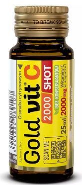 Olimp Labs, Gold Vit C 2000 Shot, płyn, smak cytrynowy, 25ml