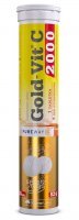 Olimp Labs, Gold-Vit C 2000, smak cytrynowy, 20 tabletek musujących