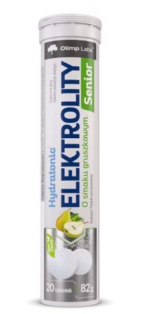 Olimp Labs, Hydratonic Elektrolity Senior, smak gruszkowy, 20 tabletek musujących