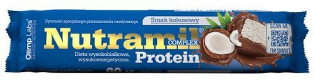 Olimp Labs, Nutramil Complex Protein, baton o smaku kokosowym, 60g
