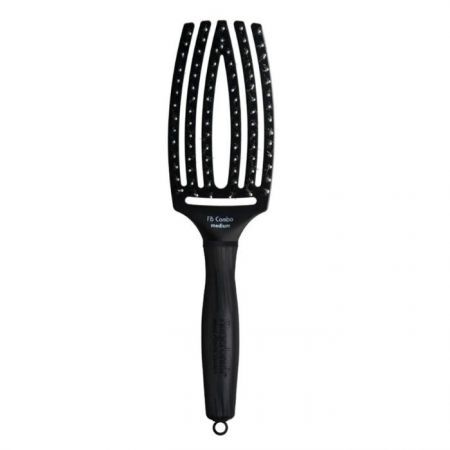 Olivia Garden, Finger Brush Combo Medium, szczotka do włosów z naturalnym włosiem z dzika, rozmiar M, 1 sztuka