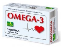 Omega-3, Galomega, 100 kapsułek