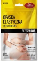 Opaska elastyczna na nadgarstek, Pani Teresa, bezszwowa, rozmiar L, kolor beżowy, 2 sztuki