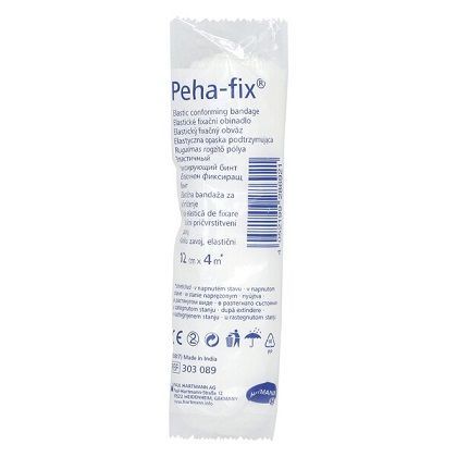 Opaska elastyczna, Peha-fix, Hartmann, 12cm x 4m, 1 sztuka