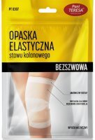 Opaska elastyczna stawu kolanowego, Pani Teresa, bezszwowa, rozmiar XL, kolor czarny, 1 sztuka