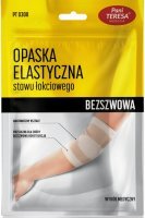 Opaska elastyczna stawu łokciowego, Pani Teresa, bezszwowa, rozmiar L, kolor beżowy, 1 sztuka
