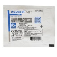 Opatrunek hydrowłóknisty z jonami srebra, Aquacel Ag+ Extra, jałowy, 5cmx5cm, 1 sztuka