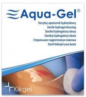 Opatrunek hydrożelowy, przezroczysty, Aqua-Gel, jałowy, 10cmx12cm, 1 opatrunek