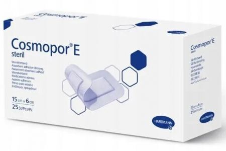 Opatrunek samoprzylepny, Cosmopor E, jałowy, 15cmx6cm, 25 sztuk