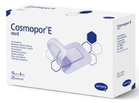 Opatrunek samoprzylepny, Cosmopor E steril, jałowy, 15cmx8cm, 25 sztuk