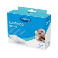 Opatrunek samoprzylepny, Cosmopor silicone, jałowy, silikonowy, 10cmx8cm, 5 sztuk