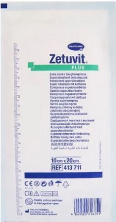Opatrunek Zetuvit Plus, jałowy, 10cmx20cm, 1 sztuka
