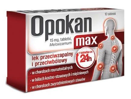 Opokan Max 15mg, 10 tabletek