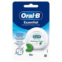 Oral-B EssentialFloss, nić dentystyczna, woskowana, smak miętowy, 50m