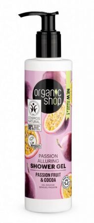 Organic Shop, Marakuja i masło kakaowe, żel pod prysznic, 280ml