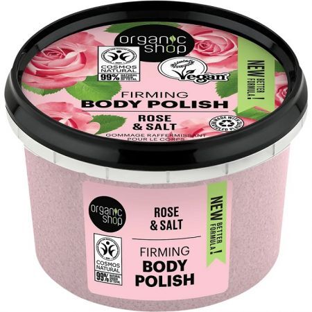 Organic Shop, Róża i Sól, regenerująca pasta do ciała, 250ml