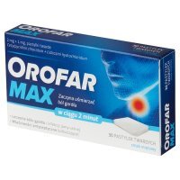 Orofar Max (2mg+1mg), 30 pastylek do ssania