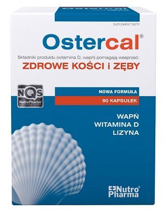 Ostercal, zdrowe kości i zęby, 90 kapsułek