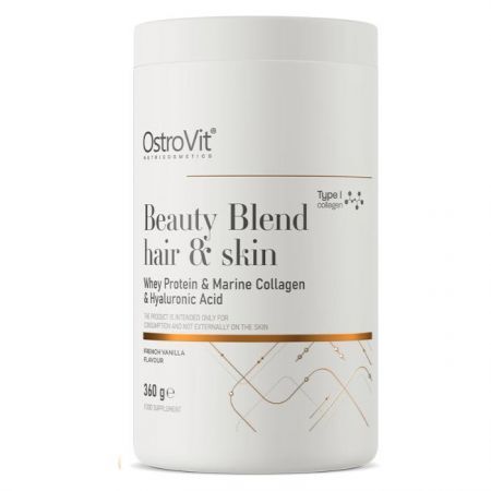 OstroVit, Beauty Blend Hair & Skin, smak francuskiej wanilii, 360g