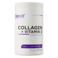OstroVit, Collagen + Vitamina C, smak naturalny, 400g