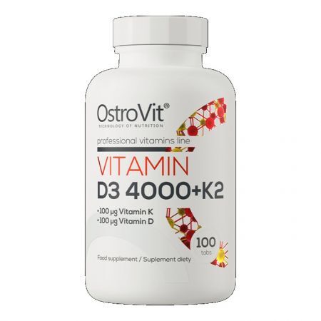 OstroVit, Vitamin D3 4000+K2, 100 tabletek