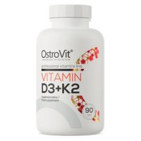 OstroVit, Vitamin D3+K2, 90 tabletek