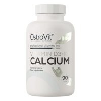 OstroVit, Vitamin D3 + K2 Calcium, 90 tabletek