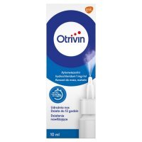 Otrivin 0,1%, aerozol do nosa, dla dorosłych i dzieci powyżej 12 lat, 10ml